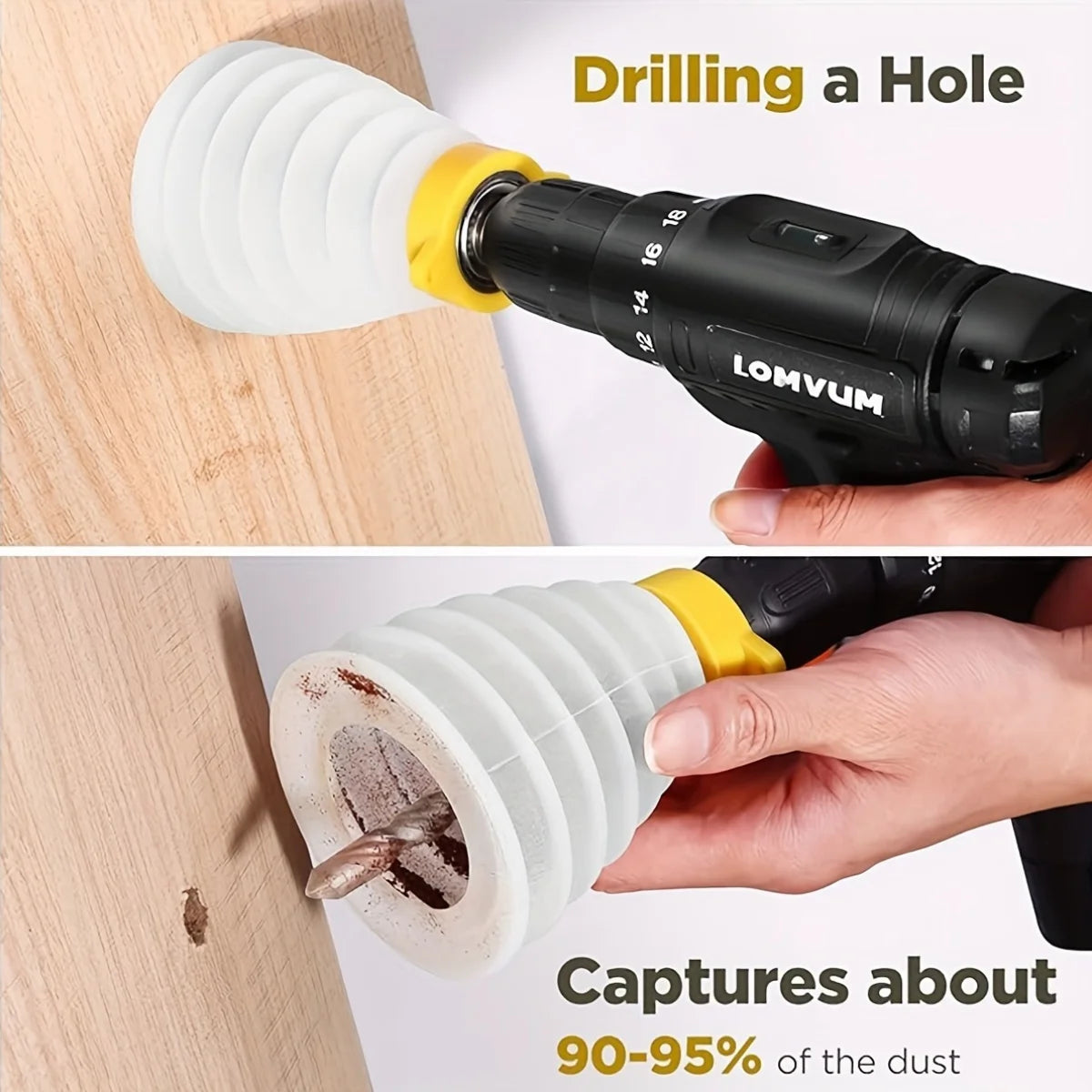 DustShield Pro – perfuração limpa, sem poeira